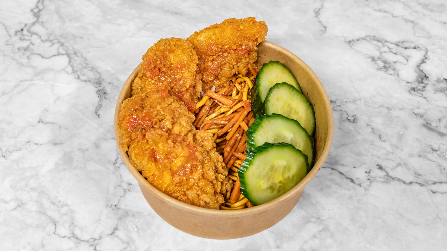 Crispy Chicken with Noodles